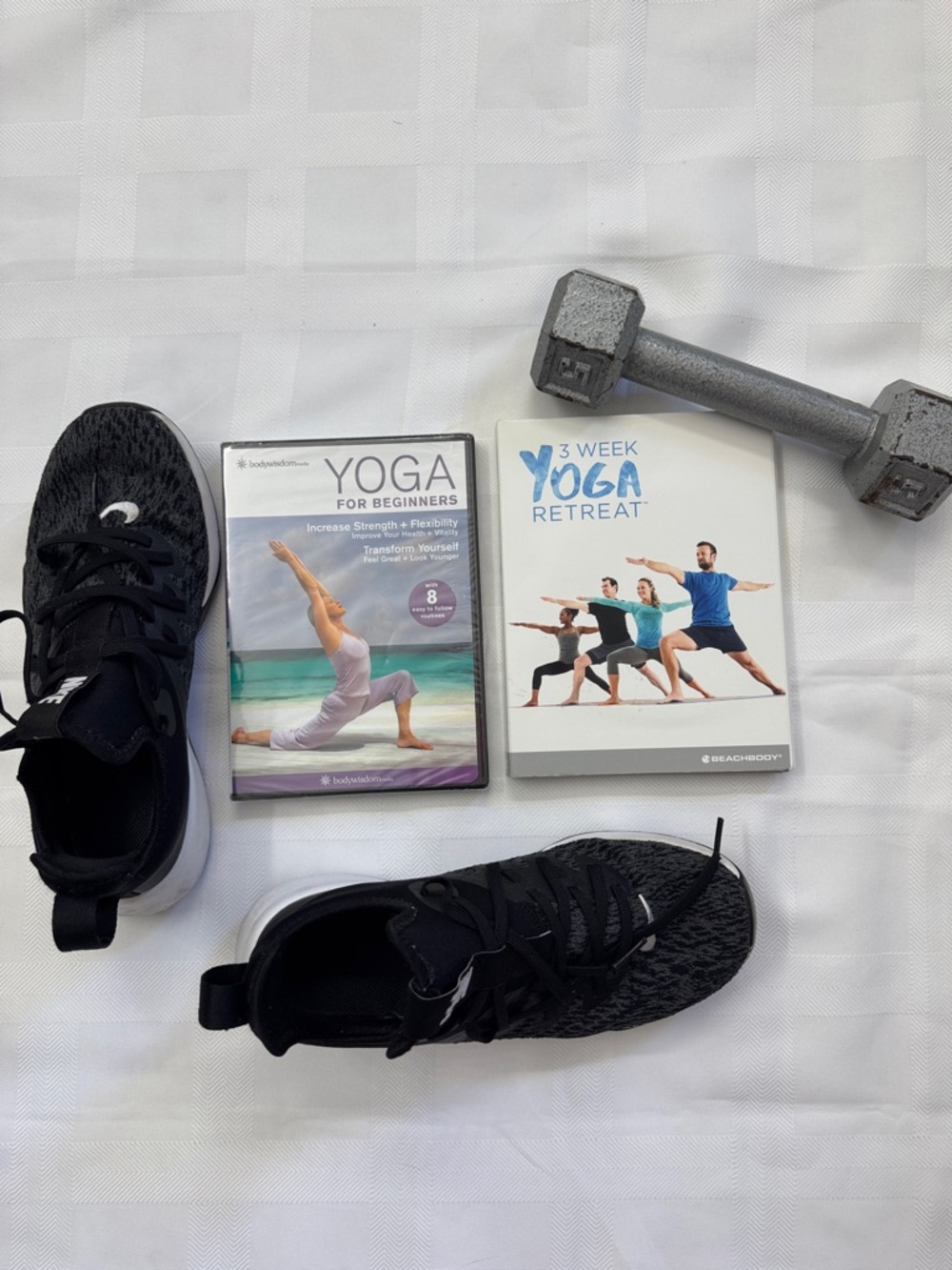 Body wisdom Yoga for Beginners and Beachbody 3 week Yoga DVD Set